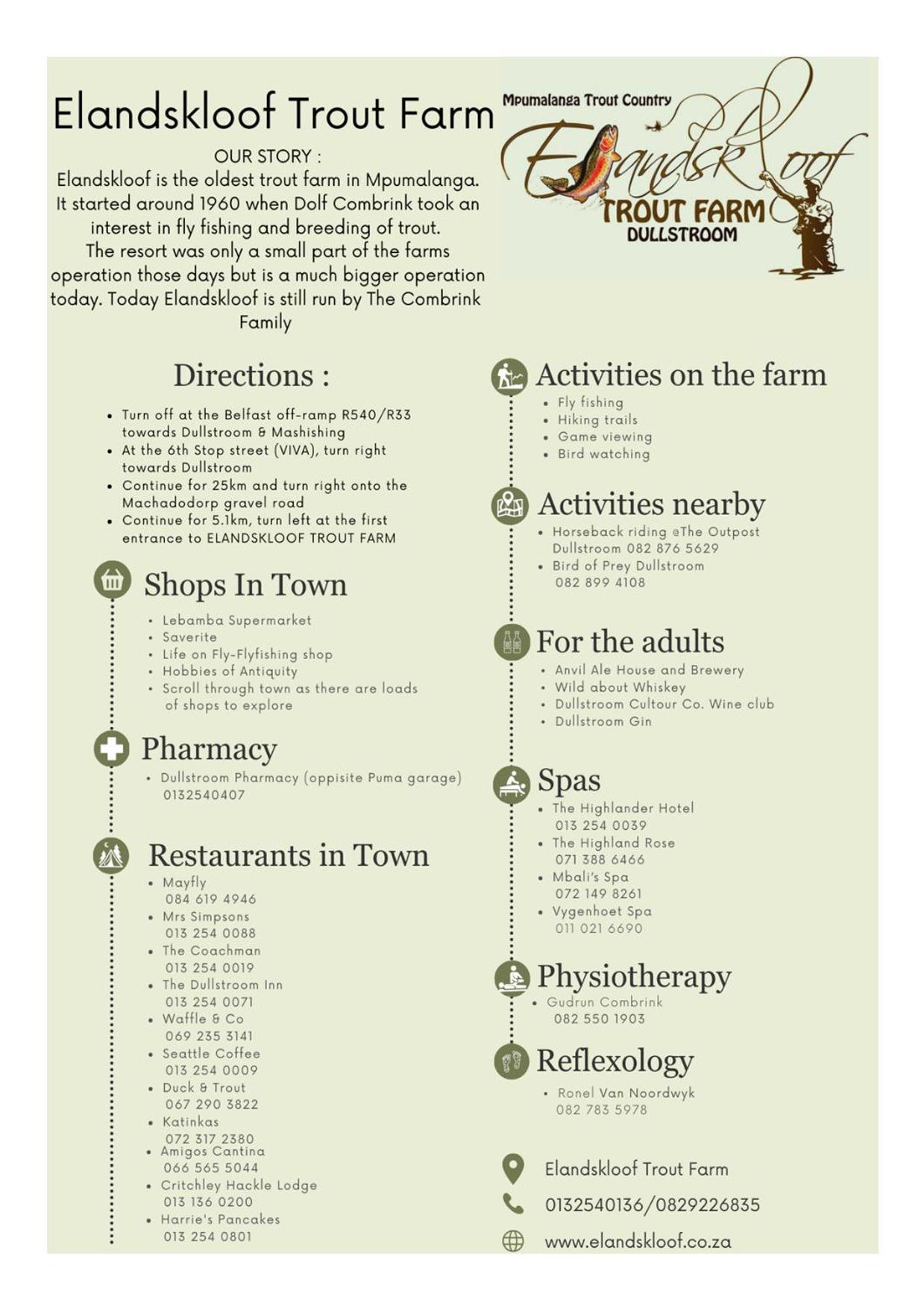 Elandskloof Trout Farm Guest House Dullstroom Bagian luar foto
